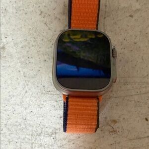 Apple Watch Ultra  with Orange Strap